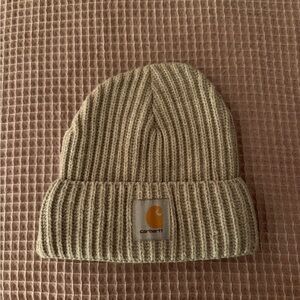 Carhartt Ribbed Knit Beanie - Cream